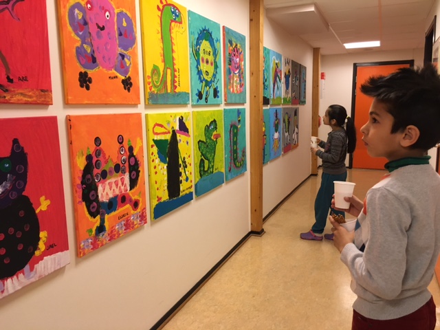 Kunstprosjekt med bokstaver som tema